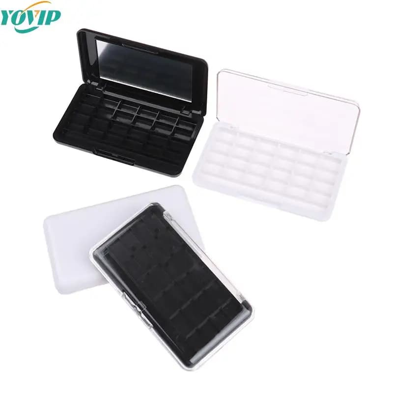 24 grids DIY vacuum shade palette Pallet Box Blush er lipstick Lip Gloss Blush Powder Holder Case