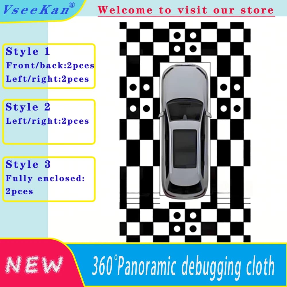 VseeKan Automotive 360 Sistema Calibrazione pad 360 panno di giunzione per fotocamera panno di debug 2D 3D Panno a quattro dimensioni