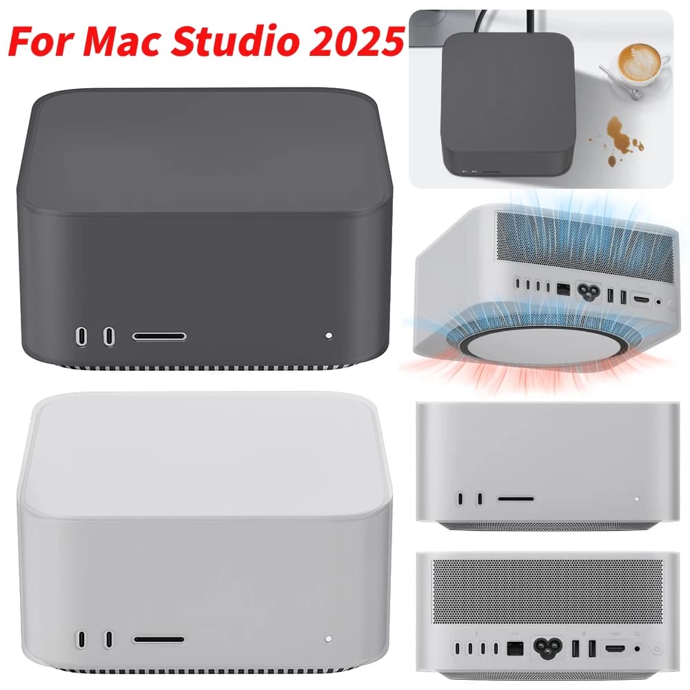 Custodia protettiva in silicone per Mac Studio 2025 Custodia protettiva Custodia protettiva impermeabile resistente all'usura per Mac Studio 2025