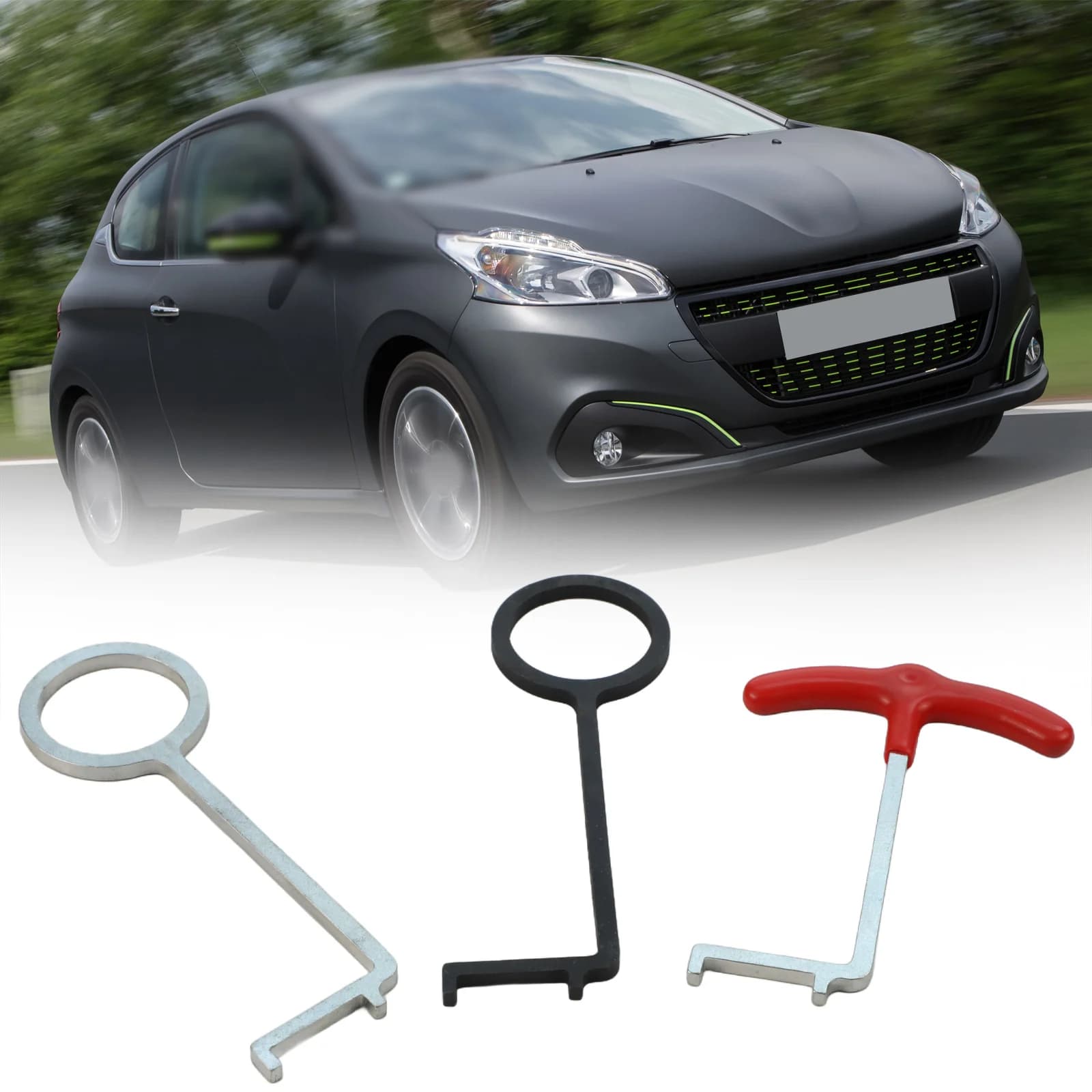 Tester di usura della cinghia di distribuzione a 3 pezzi per PureTech 1.0/1.2, strumento di allineamento motore per Opel e motori PSA EB0