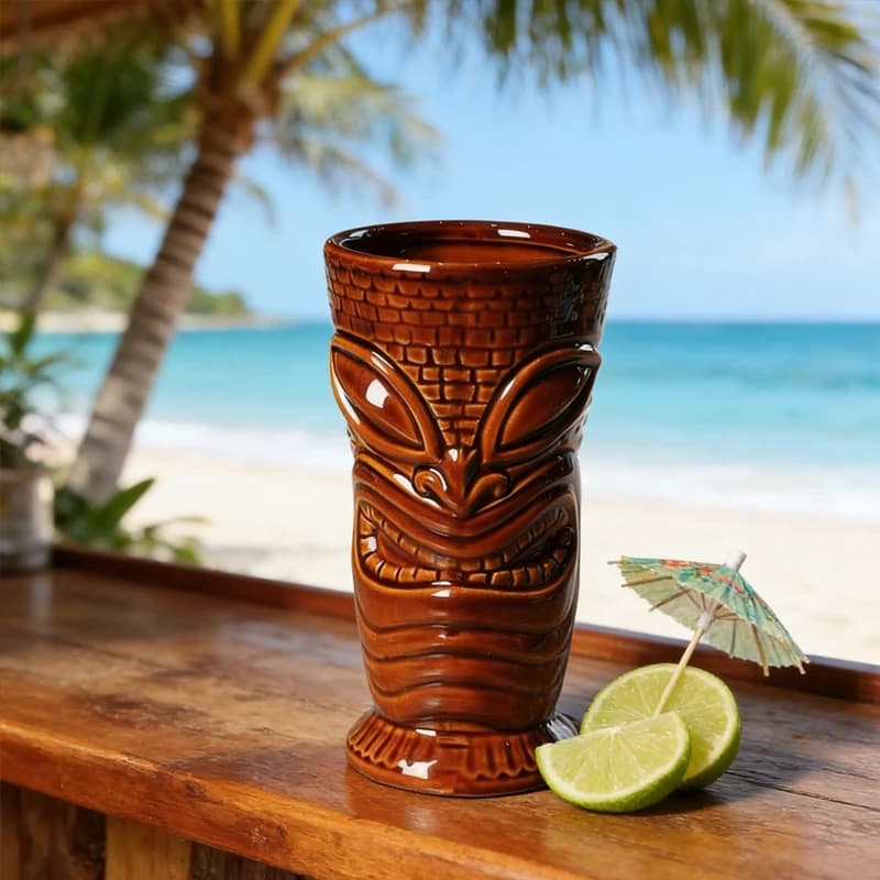Tazze per Cocktail Hawaiano da 550ml, Bicchieri per Birra e Bevande, Tazze Tiki per Feste, Utensili da Bar, Tazze in Ceramica Creative, Bicchieri da Vino, Regalo per Amici