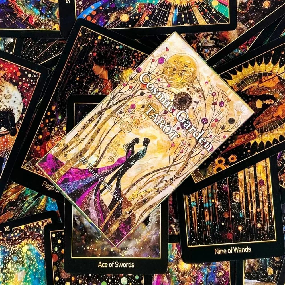 Cosmic Garden Tarot Deck Fortune Telling Game Card Divination Fate Party Oracle Board Game Cards