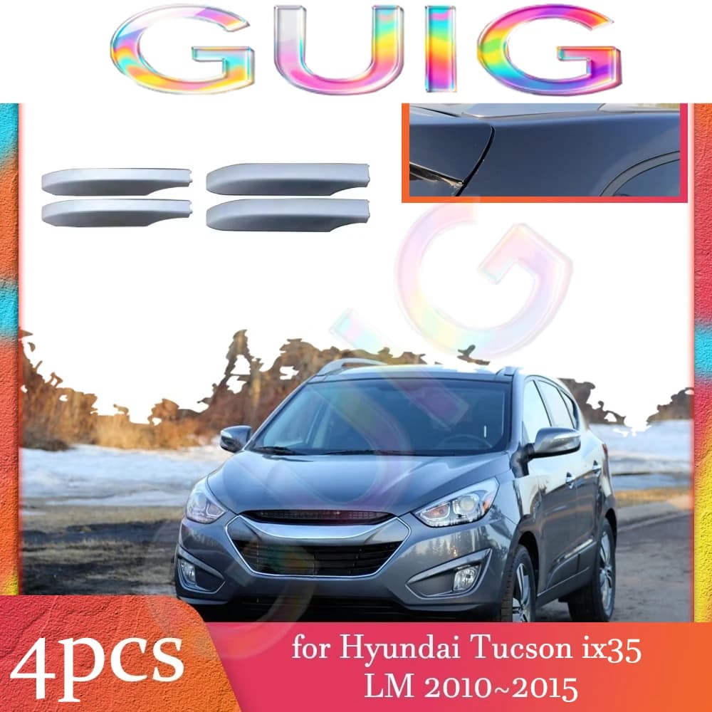 for Hyundai Tucson ix35 LM 2010~2015 Car Roof Rack Cover Luggage Bar Part Rail End Shell Cap Trim Shell Accessories 2011 2012