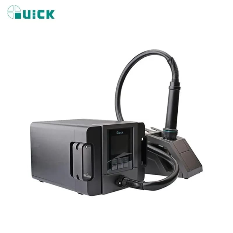 QUICK TR1300A 220V 1300W Stazione dissaldante LED senza piombo intelligente Display digitale Pistola termica ad aria calda a vento morbido