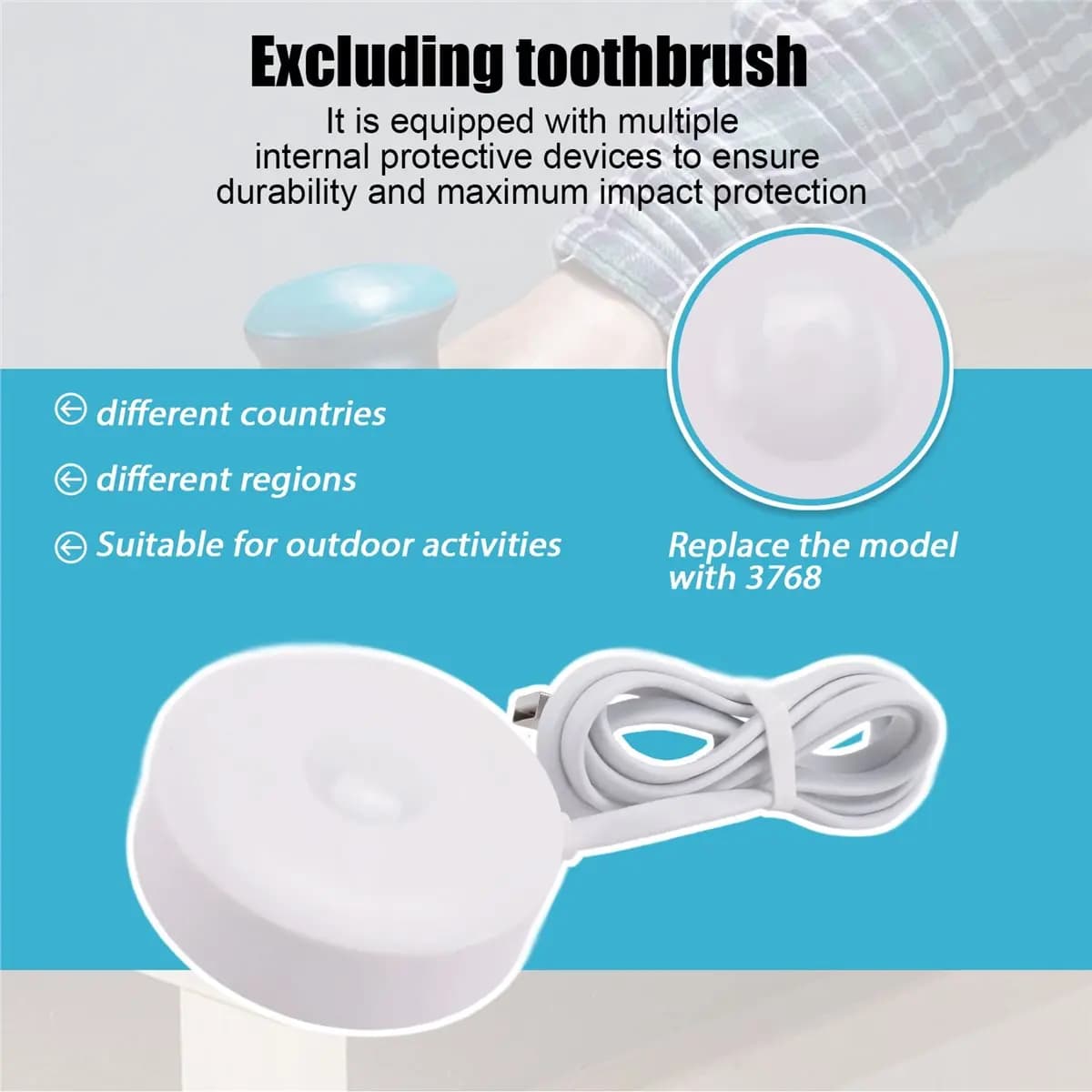 A32M Charger for Oral B Series IO 9/8/7, Substitute Magnetic Charging Base 3768 for Electric Brush