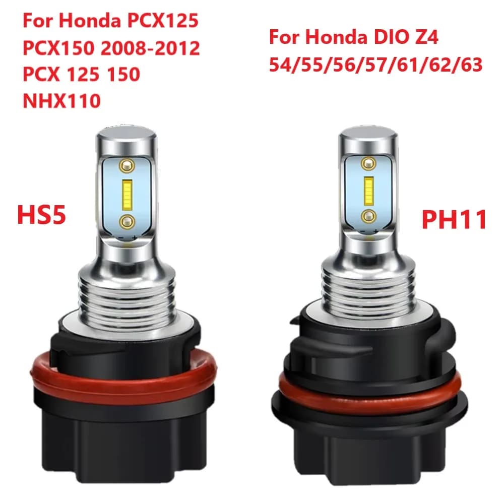 PH11 HS5 per Honda PCX125 PCX150 2008 - 2012 PCX 125 NHX110, Suzuki 2004-2014 Kawasaki 2005-2011 Lampadina per fari.