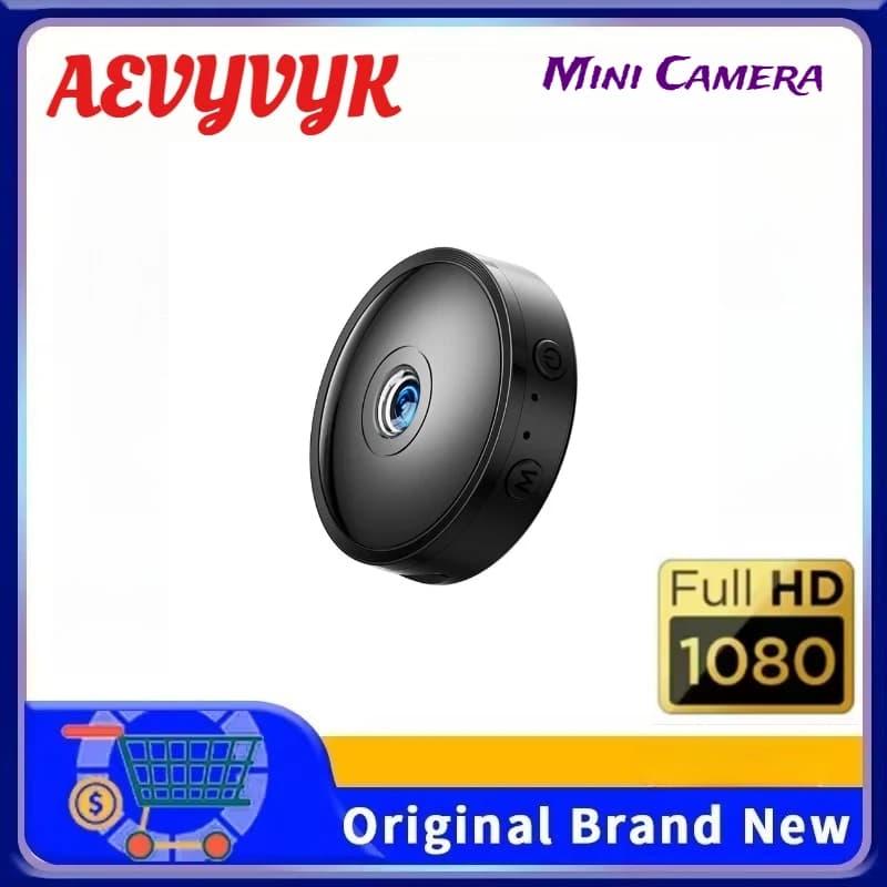 Telecamera Mini Wireless HD 1080P per Interni ed Esterni, Telecamera IP WiFi per Sicurezza Domestica, Monitor per Bambini e Animali Domestici