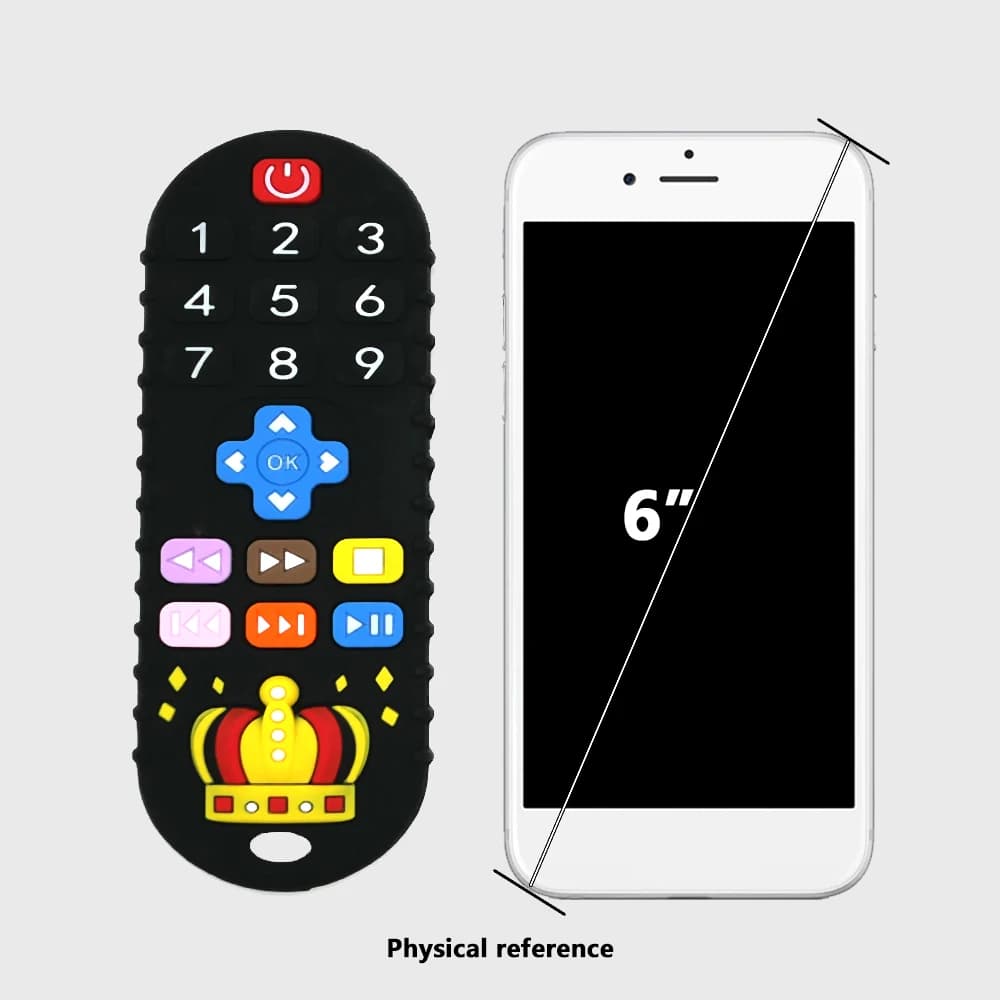 Giocattolo telecomandato in silicone, massaggiagengive per alleviare la dentizione adatto per neonati e bambini, regalo di festa