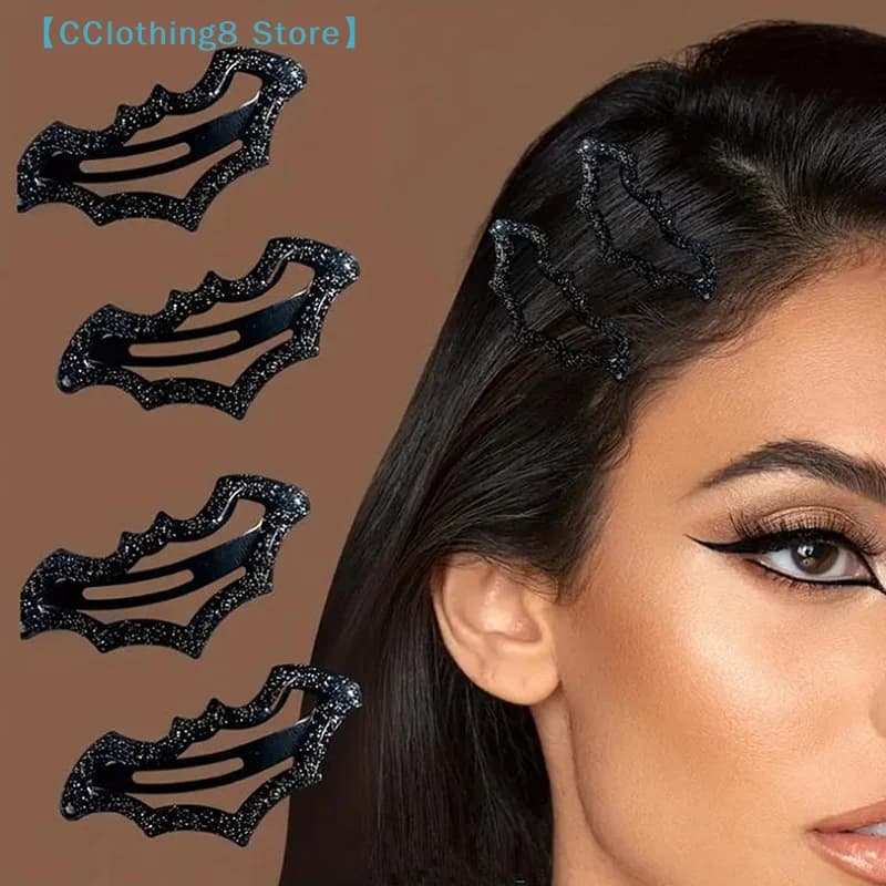 10Pcs Bat Hairpins Set Multi-Color Cute Fashion Accessories For Women Girls Party Hair Styling Essentials Ideal Gift【AliS8】