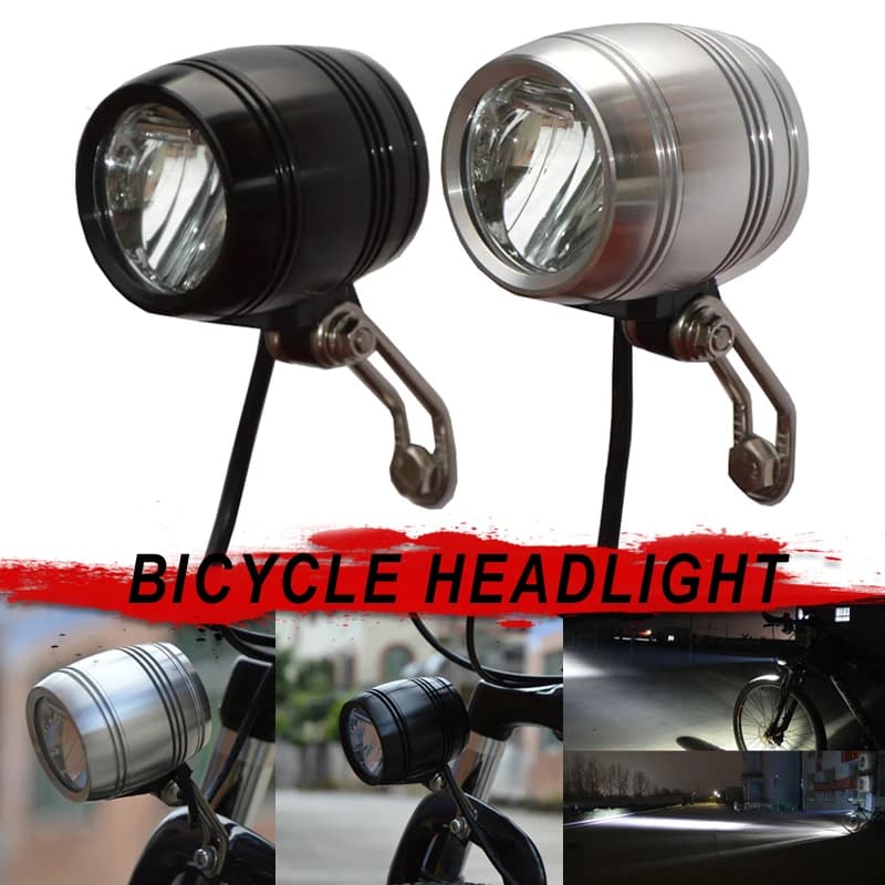 Front light for bikes for hub dynamo with cable rear tail light compact light MTB road light bicycle accessories