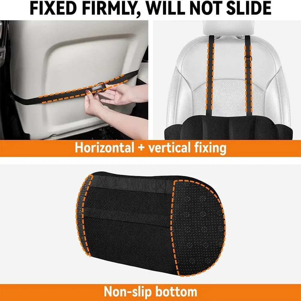 Nuovo supporto lombare per auto Cuscino per sedile ergonomico Cuscino per schienale con memoria speciale Cuscino per schiuma lombare per auto Guida B5A6