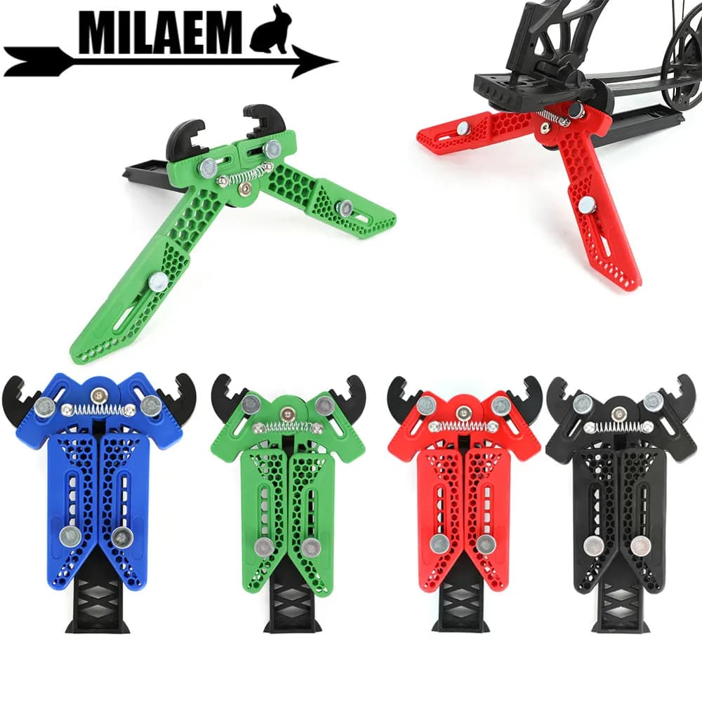 1pc Arco Compound Stand Arco di Plastica Kick Stand 3 Gambe Staffa Rack Arco Regolabile Arti Supporto Per Tiro Con Arco Tiro Al Bersaglio
