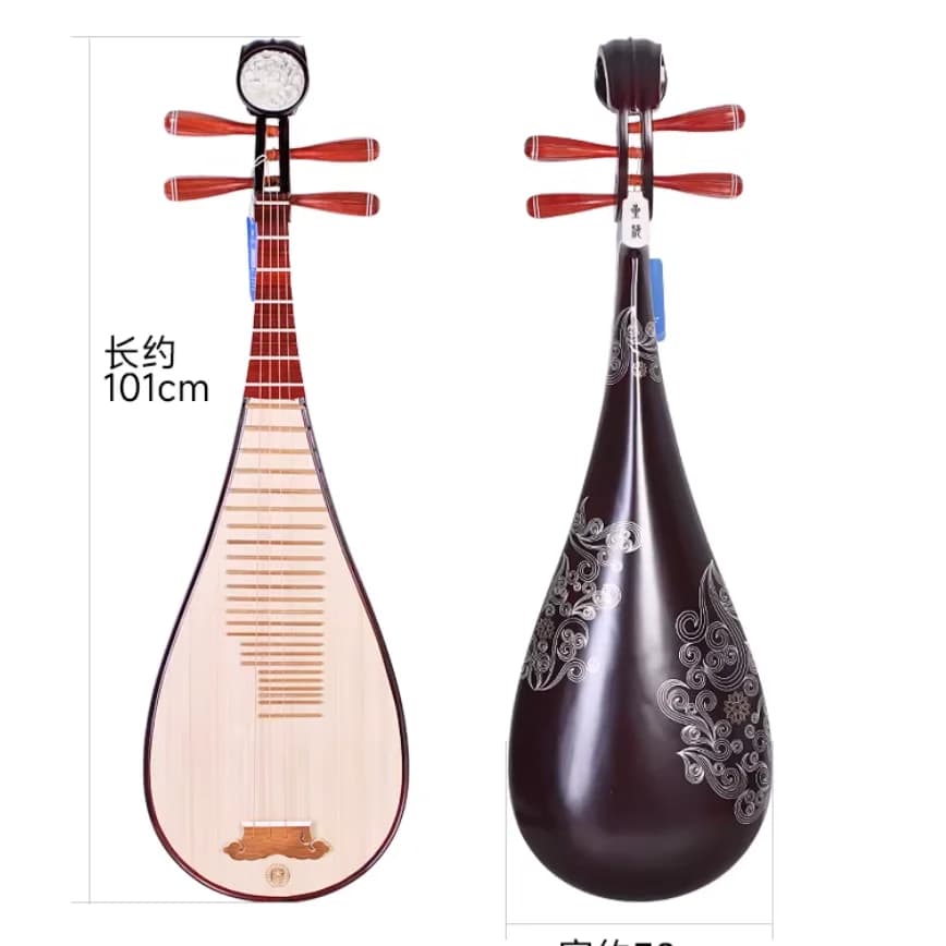 Professionale Lute Pipa Strumenti popolari cinesi Materiale speciale in legno massello 4 corde Stile cinese Ukulele per adulti 8911Y