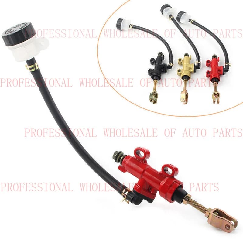 V+ Rear Brake Master Cylinder Hydraulic Pump Reservoir for Motorbike Dirt Bike ATV