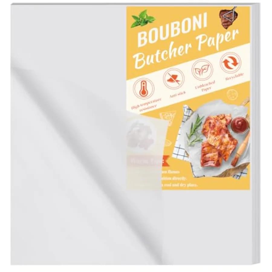Pieces White Butcher Paper for Sublimation 15 x 15 inch Disposable Precut No Wax Butcher Paper Sheets Square Meat Sheet for Wra