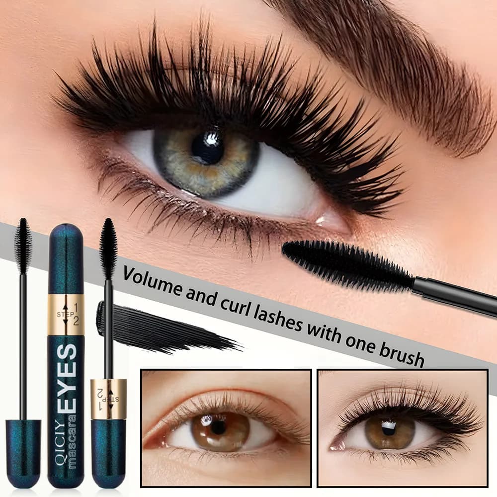 Mascara Due-in-Uno Multiuso, Resistente all'Acqua e al Sudore, Adatto a Tutti gli Look di Trucco Il Regalo Perfetto per le Signore.