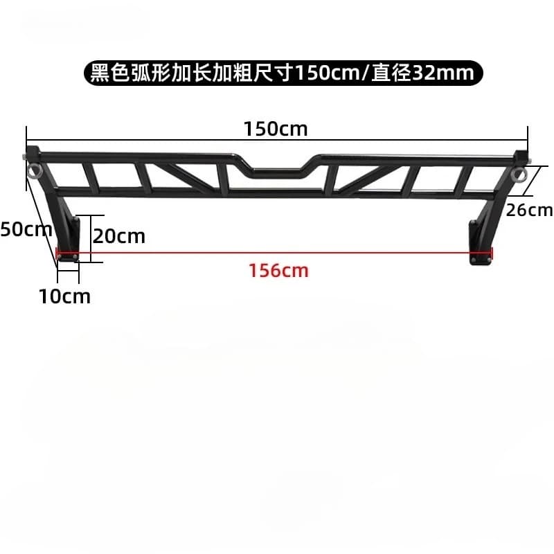 Adult children's wall for multiposition interior with horizontal bar, pull-up home fitness equipment