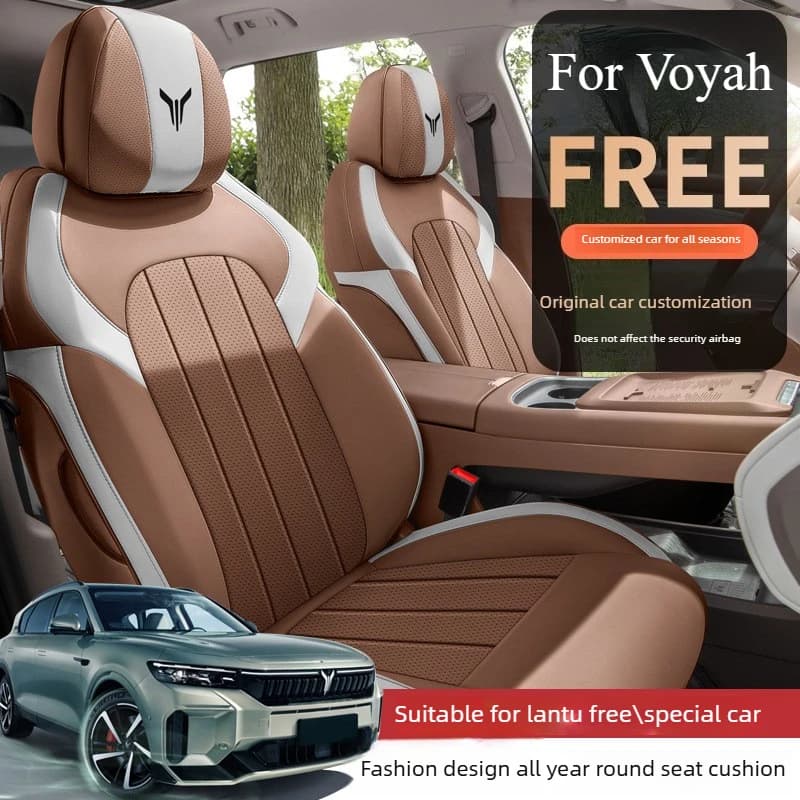 New Custom Car Seat Covers 5 seats For Voyah Free 2026 New model leather Cushion Car Seat Cover Car Accessories