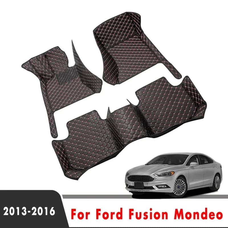 LHD Carpets For Ford Fusion Mondeo 2016 2015 2014 2013 Car Floor Mats Custom Vehicles Waterproof Accessories Rugs Decoration