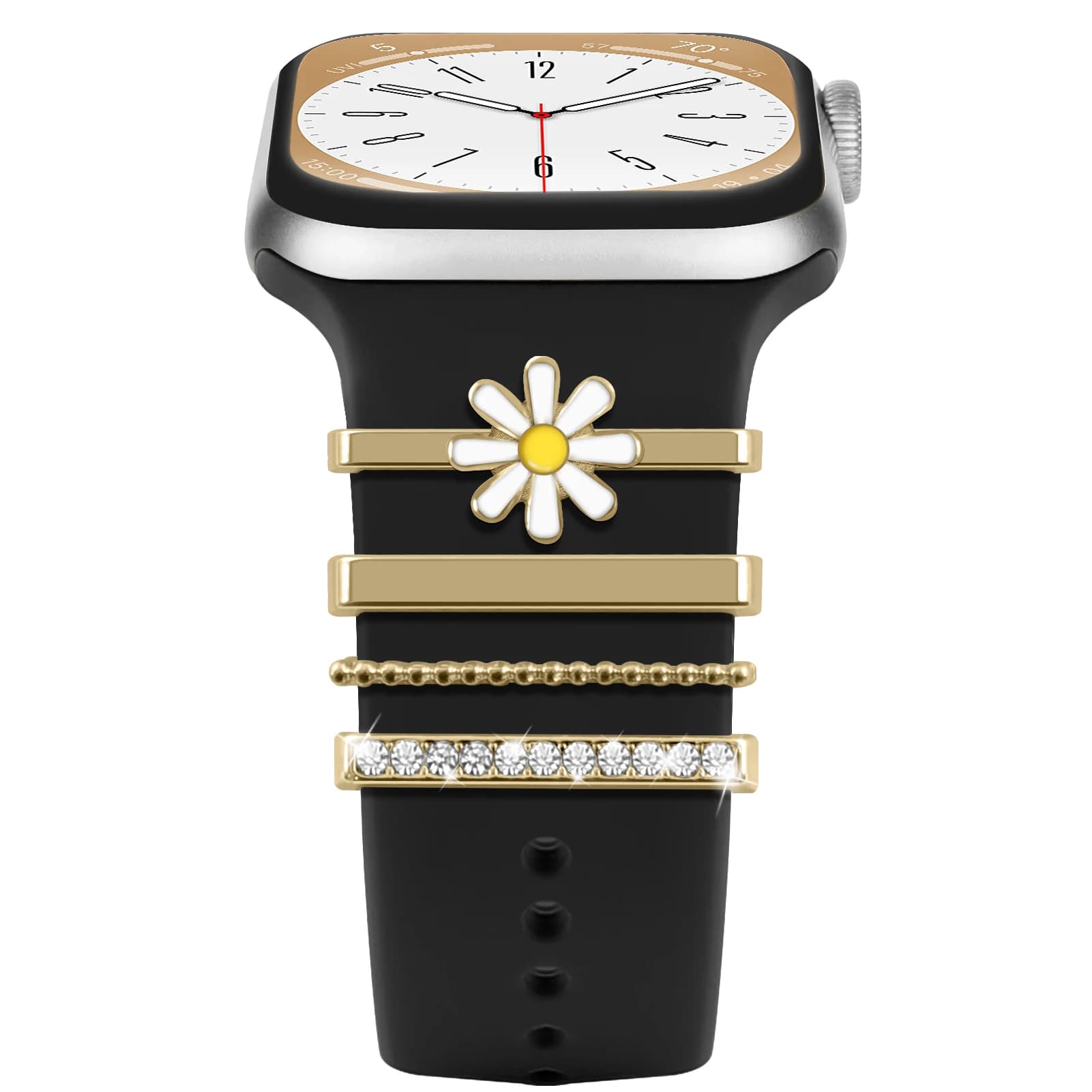 Decoration For Apple watch bands ultra 2 9 8 7 6 5 3 se Diamond Jewelry Charms samsung/Huawei watch strap 20/22mm watch Bracelet