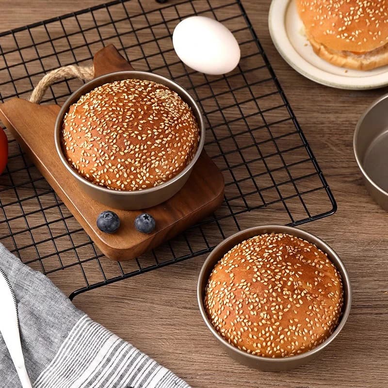 1Pc Carbon Steel Round Cheese Pan Cake Mold Air Fryer Bread Mould Tart Holder Pudding Jelly DIY Bakery Baking Cake Mold Pan.