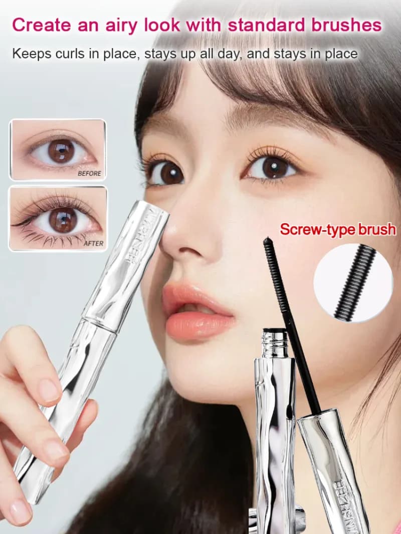 Waterproof Mascara to Enlarge Eyes, Long Life, Definition and Volume from Radicals, Extending, Natural, Fast drying