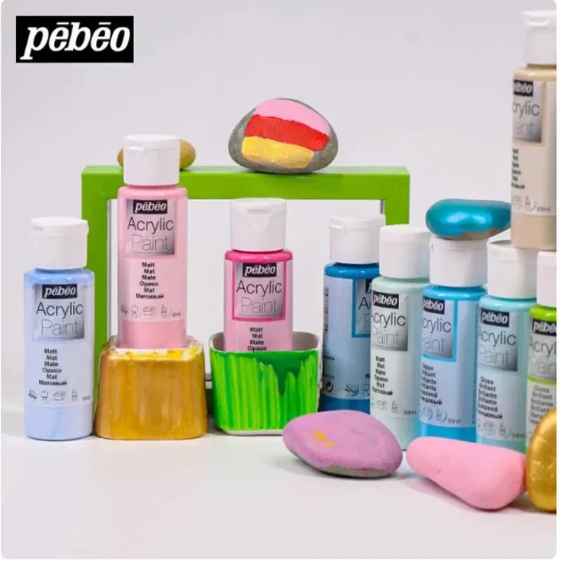PEBEO DECO Vernice acrilica 59 ml/bottiglia Colore opaco per ceramica, pittura murale, plastica, legno, metallo, tessuti