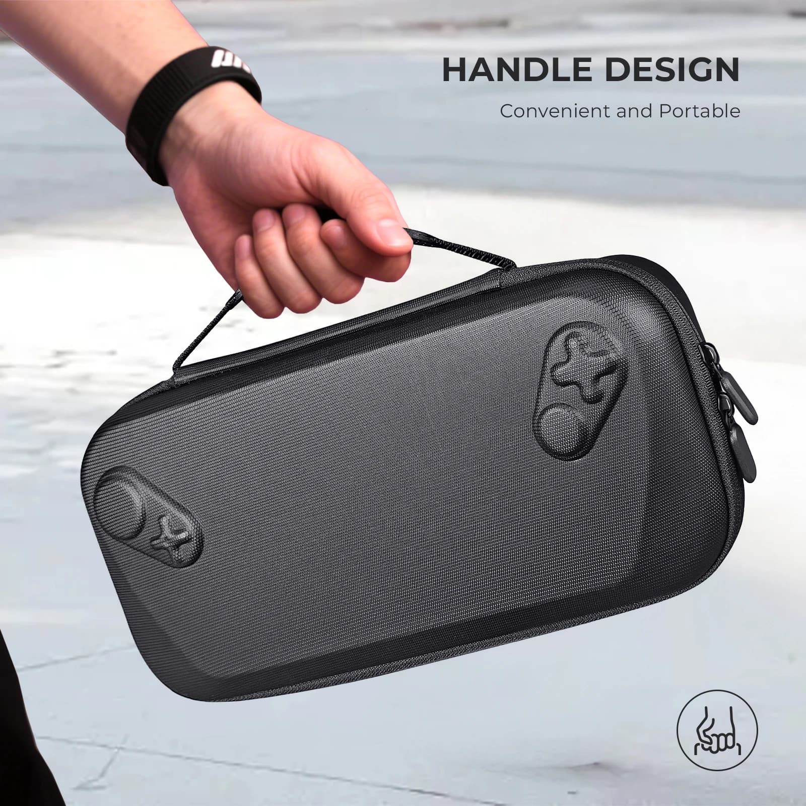 Custodia Protettiva Rigida Impermeabile Portatile da Viaggio per ROG XBOX Ally - Organizer e Borsa Protettiva per Console e Accessori Gaming