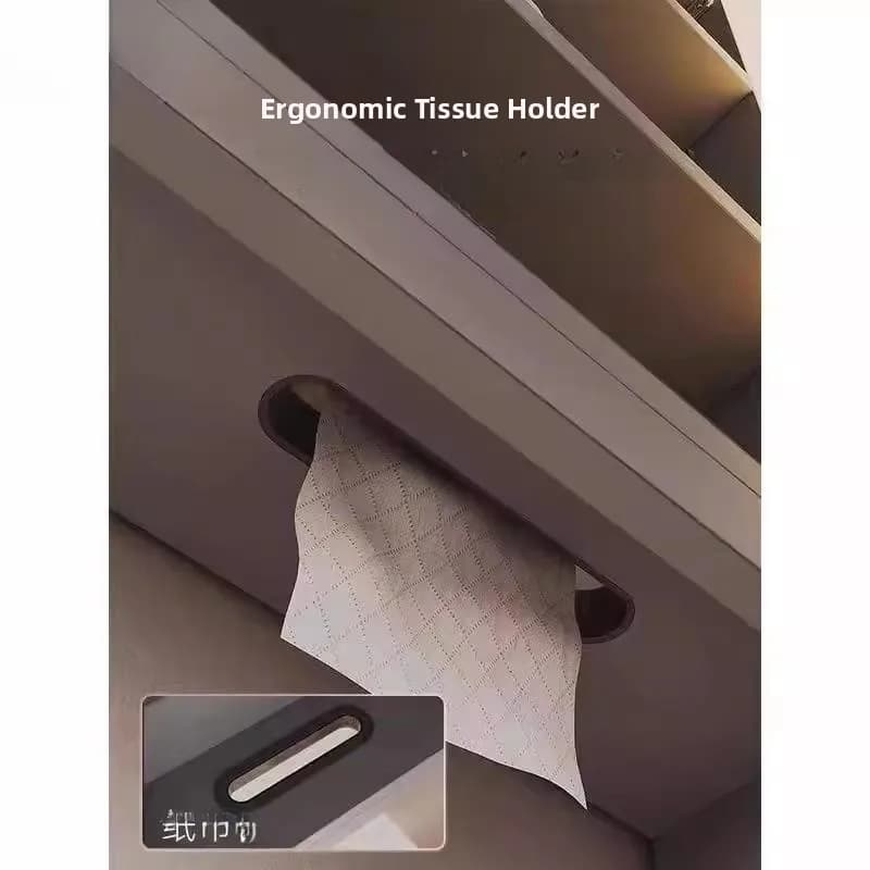 Bathroom Kitchen Plastic Paper Towel Holder Drawer Type Toilet Paper Ring Bath Room Tissue Holder Japanese Style