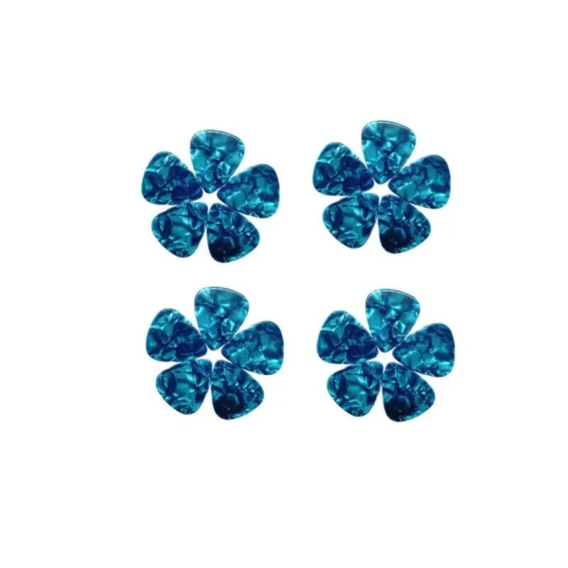 Plettri per chitarra in celluloide azzurro perlato, spessore di miscelazione, accessori per chitarra di fabbrica cinese 500 pezzi/lotto