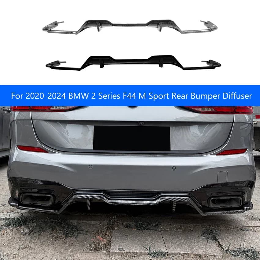 For 2020-2024 BMW 2 Series F44 M Sport Car Rear Bumper Diffuser Spoiler Protective Cover Body Kit Exterior Tuning Accessories