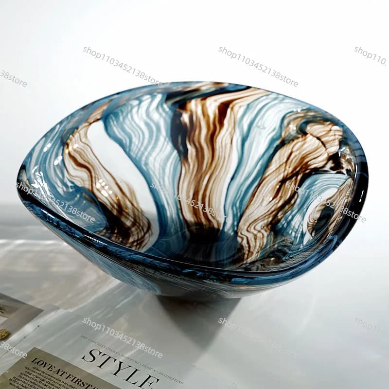 Piatto per Frutta Smaltato di Alta Gamma - Design Artistico di Lusso Leggero per Conservazione Frutta Secca e Arredamento Espositivo