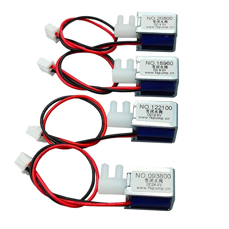 Valvola Elettromagnetica Mini DC 4.5V 6V 12V 24V Normalmente Chiusa N/C per il Controllo del Flusso d'Acqua