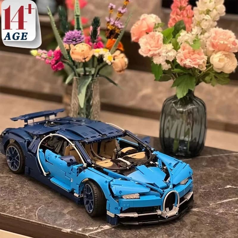 Set di blocchi da costruzione per auto da corsa ad alta tecnologia, mattoncini per modelli di supercar in scala 1:8, giocattolo educativo da assemblare per bambini e adulti, regalo di Natale