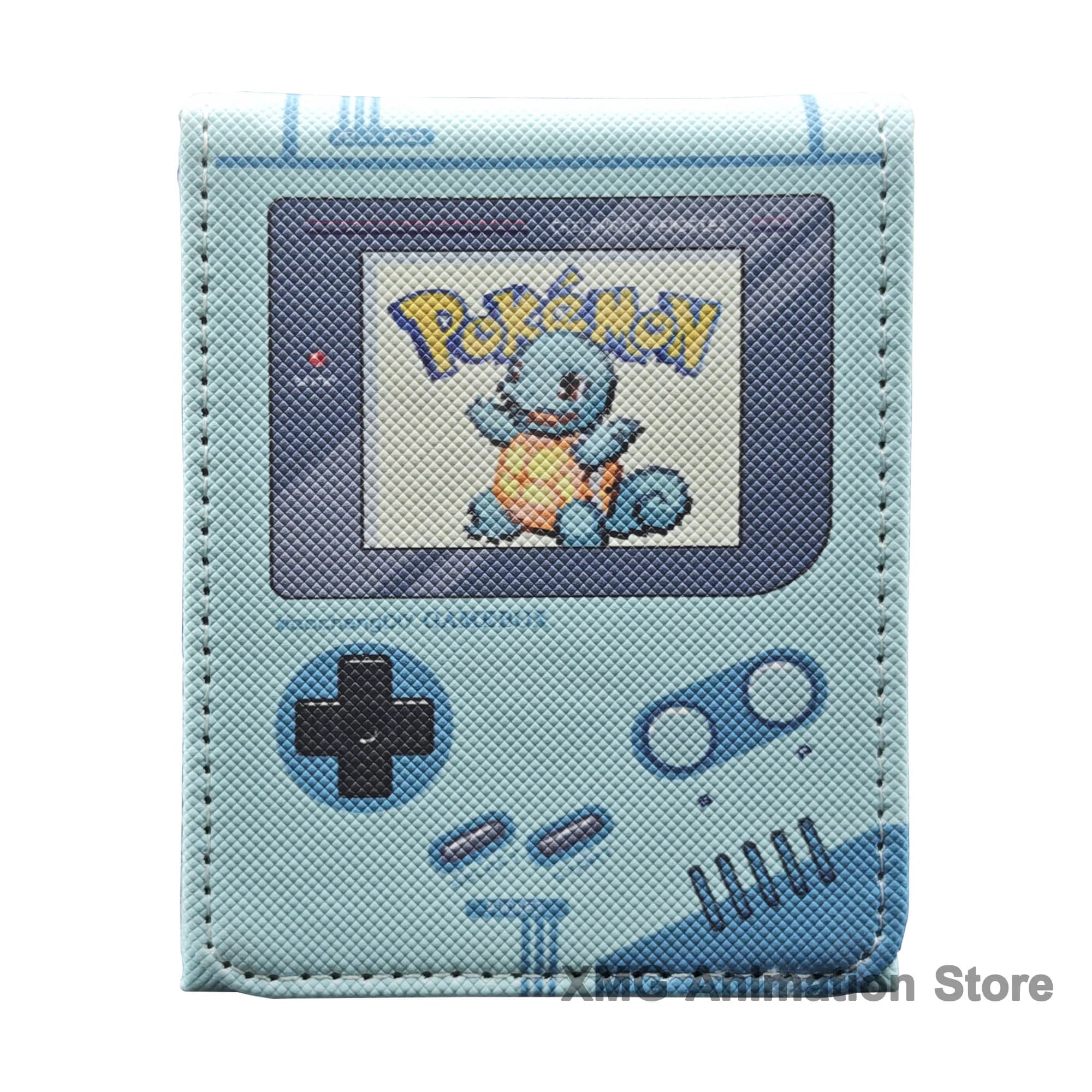 PKM PTCG Squirtle Scatola di immagazzinaggio di carte GB Retro Macchina da gioco Flip Deck Case OPCG TCG Scatola di carte Giocattolo regalo