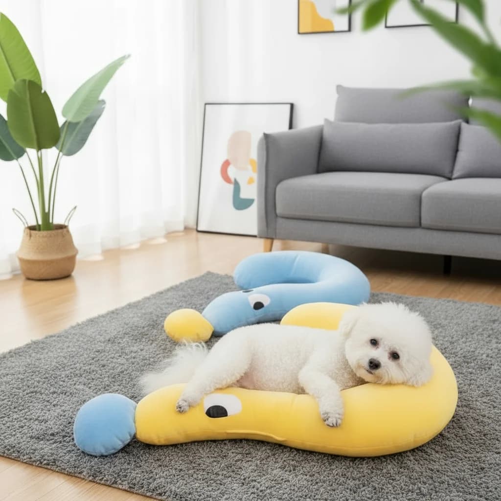 1 Pz Pet Small Bearing U Shaped Pillow Background for Kitty Cat Bearing Cat Dog Bearing Head Bearing for Sleeping Supplies for Domestic Animals