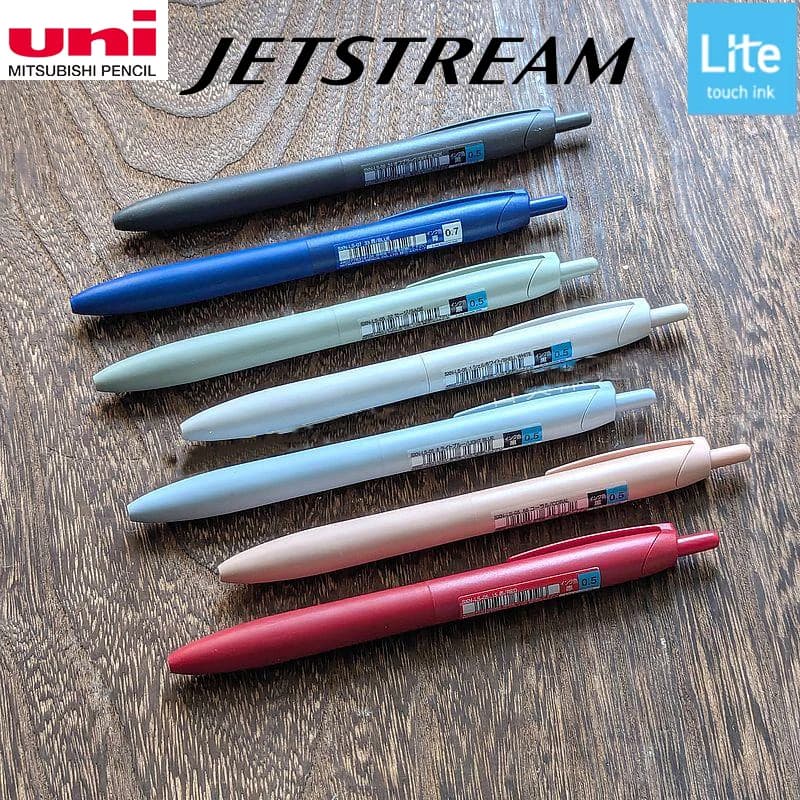 uni Jestream Nuova penna roller con inchiostro, colori assortiti 0,5/0,7 mm Lite Liscia Ispirata all'oceano Asciugatura rapida Firma penna Qualità