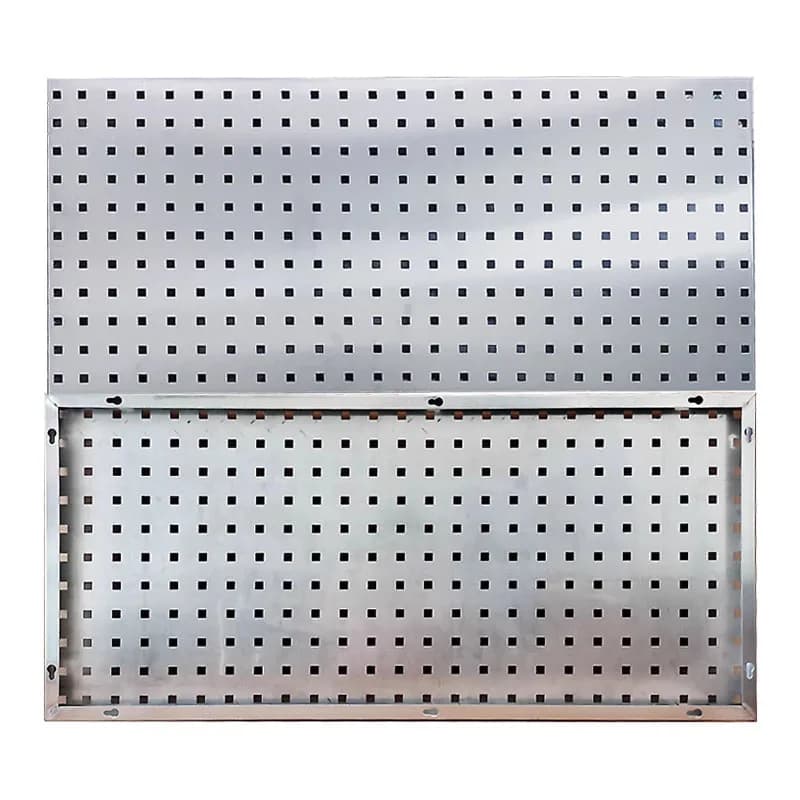 Never rust stainless steel 304 metal color square hole Board pegboard wall rack panel shelf storage organizer