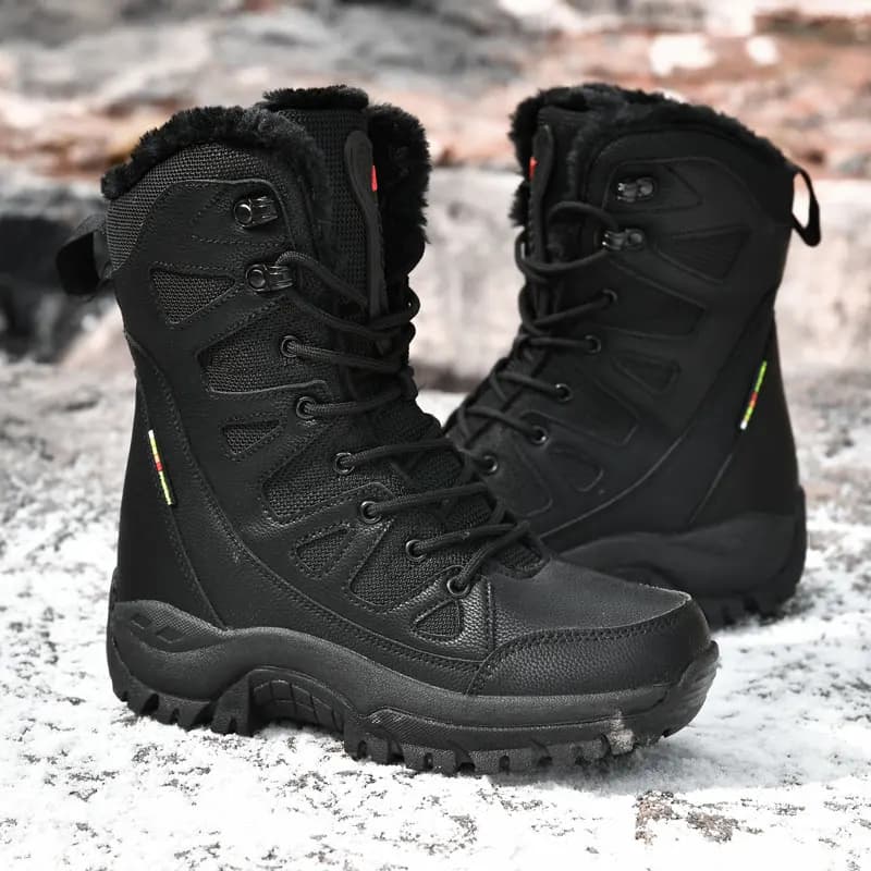 Nuovi uomini stivali tattici scarpe da trekking da caccia impermeabili stringate deserto unisex stivale militare uomo donna scarpa da arrampicata per moto di marca