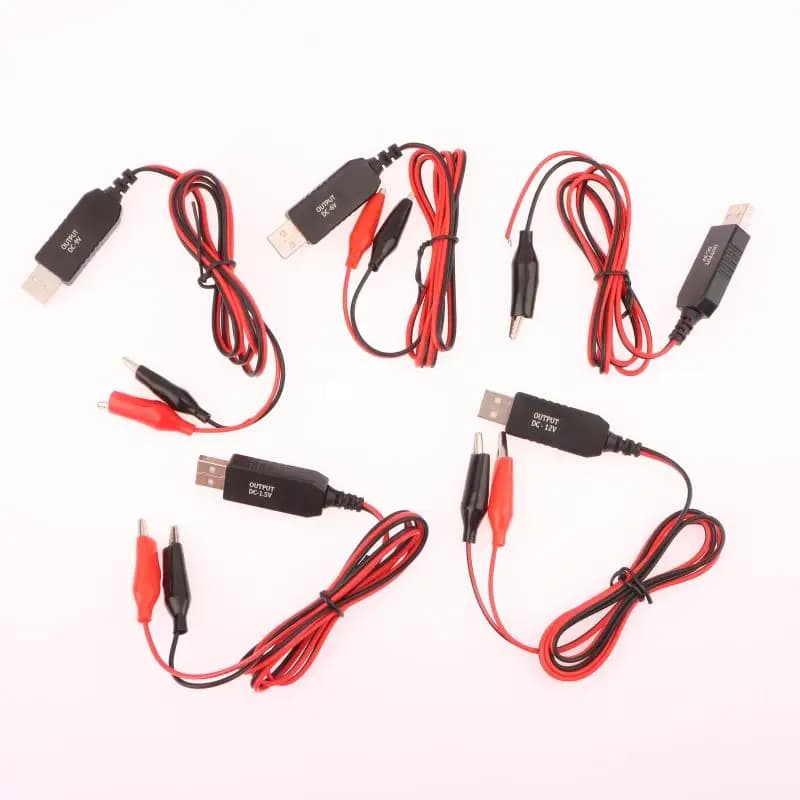 1 pezzo multimetro microfono dispositivi medici remoti giocattolo convertitore USB da 5 V a 3 V convertitore di tensione step up cavo di alimentazione