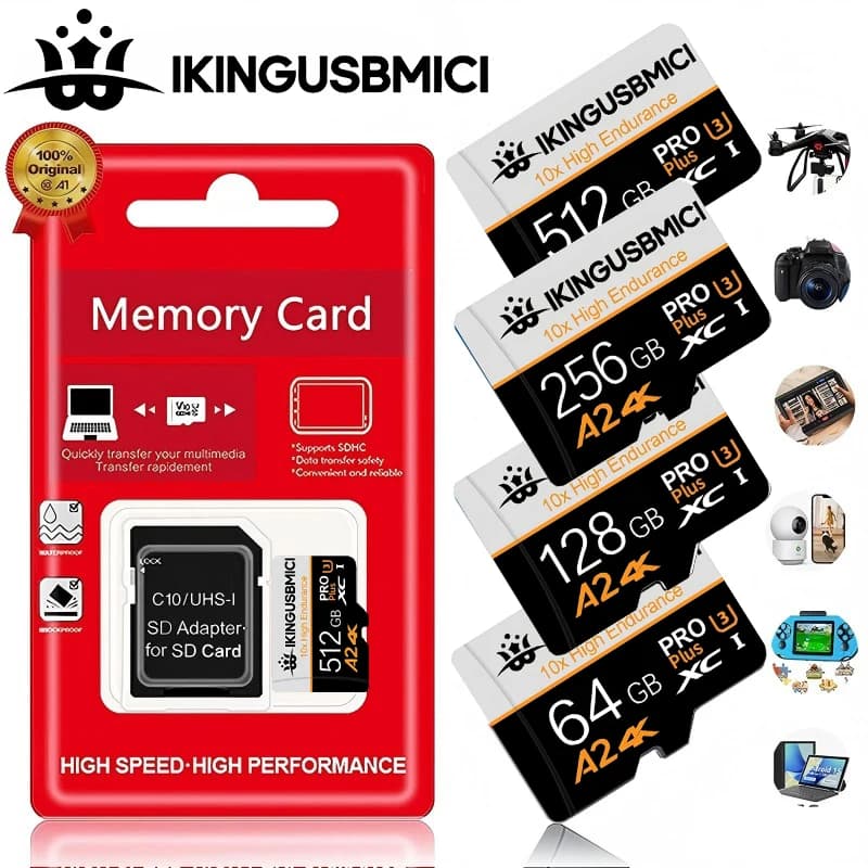 32GB 128GB 256GB Micro TF SD Card Memory Card TF Cards SD Cards C10 U3 Shockproof Ultimate for Nintendo Switch Phone GoPro