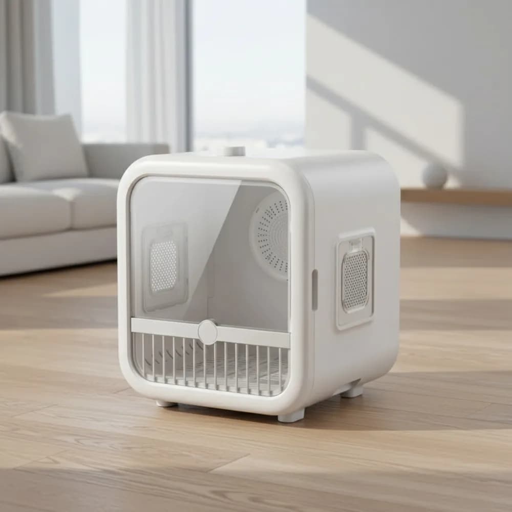 Low Noise Silent DC Motor Pet Blower Dryer Box Intelligent Control Pet Hair Dryer Box Of For Cat Puppy