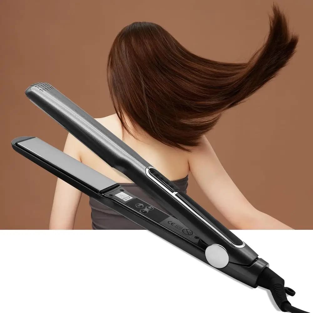Piastra per capelli compatta da donna - Mini ferro da viaggio con spina EU