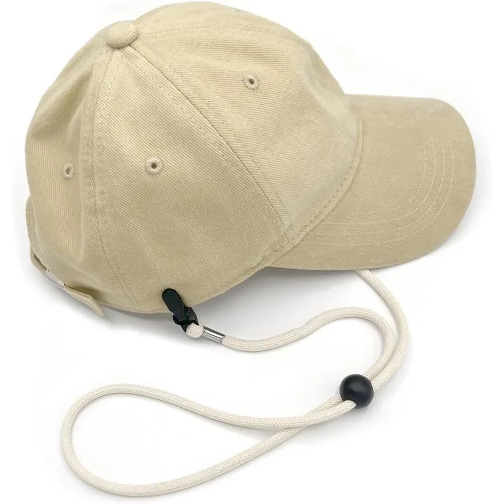 Cavo per il mento del cappello da barca Fermo per cappello regolabile da equitazione Clip per cinturino per cappello antivento per cordino per maschera con corda elastica antigoccia per vento