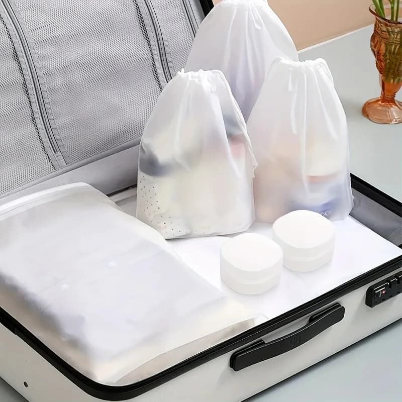 1 Pezzo Contenitore Trasparente Durevole per Trucchi - Organizer Sigillato Antipolvere per Tamponi Pennelli Spugnette Bellezza Casa Viaggio