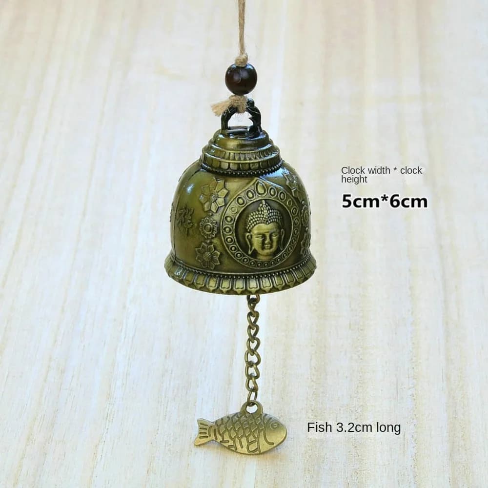 New Auspicious Wind Chime Handmade Pendant Creative Temple Wind Bell Decoration Retro Wall Hanging Bell