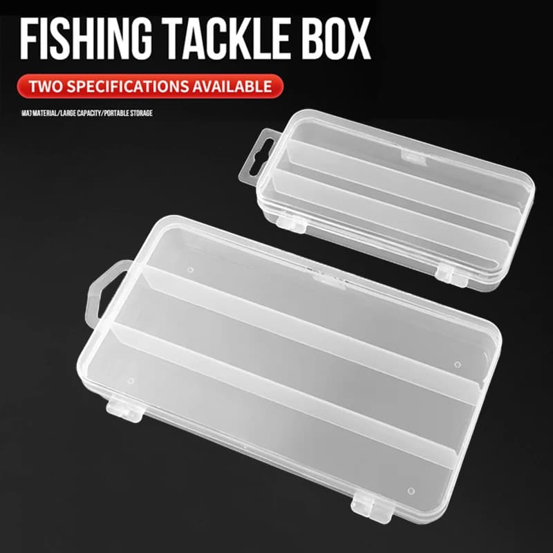 Fishing equipment box 3 compartments Fishing bait case Fishing tool case Accessories