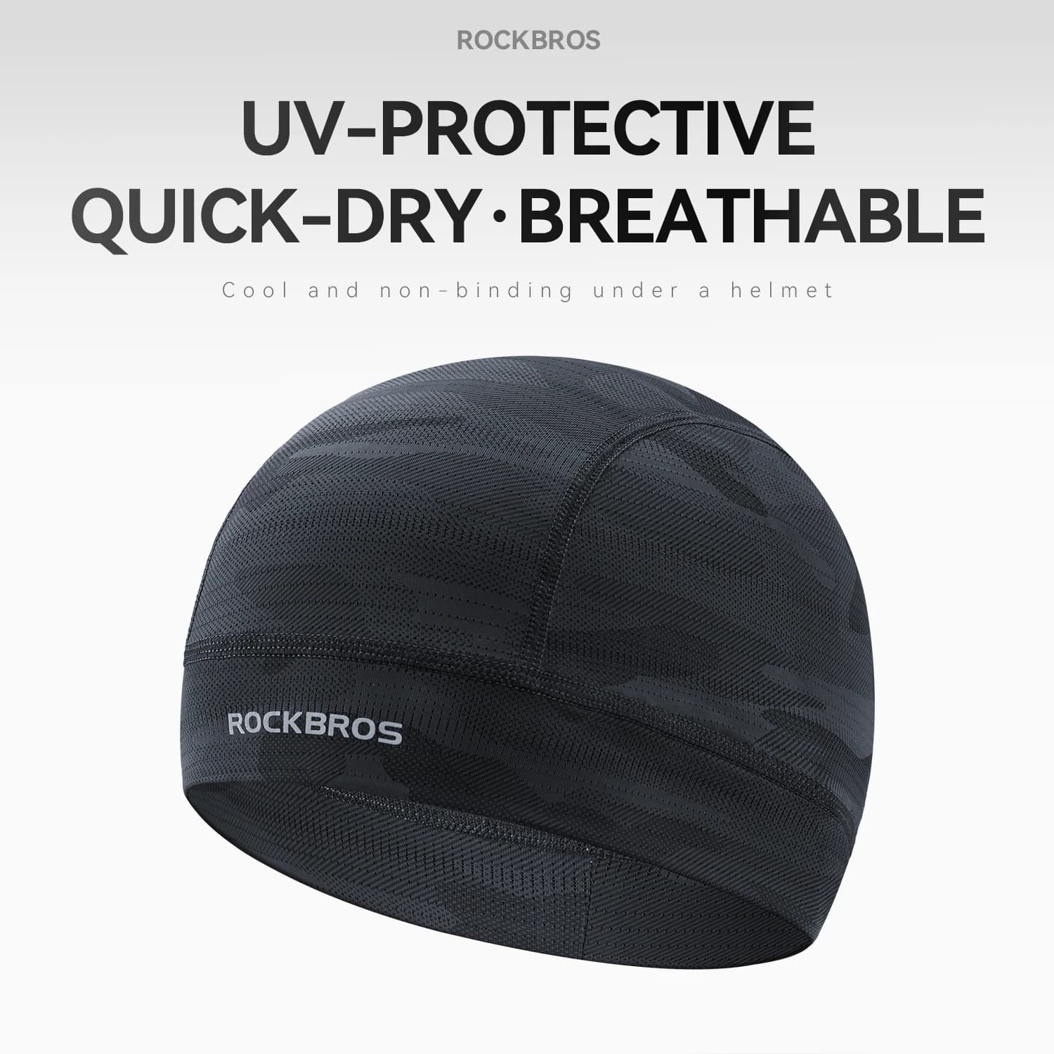 ROCKBROS Copricapo Sottocasco Moto, Bandana Sportiva Ciclismo, Cappello Estivo Sottile Traspirante