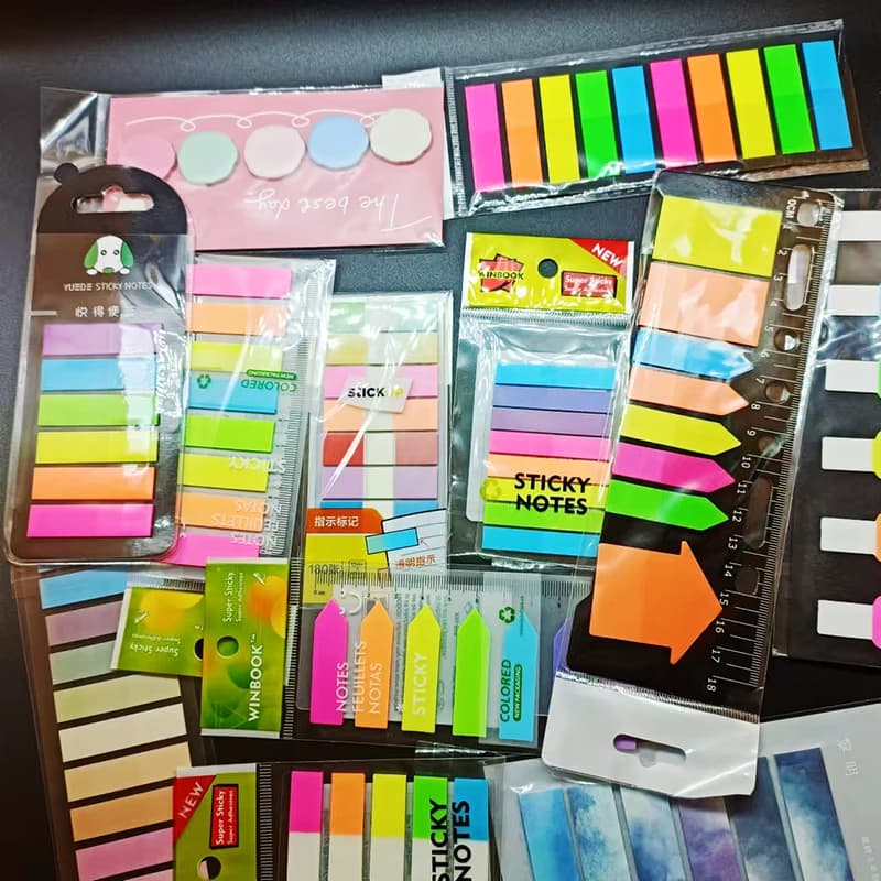 10 pz/set Note Appiccicose Blocco Note Auto Sticky Taccuini Notebook Planner memo Adesivo Per Ufficio Scuola di Cancelleria Regalo Per Bambini