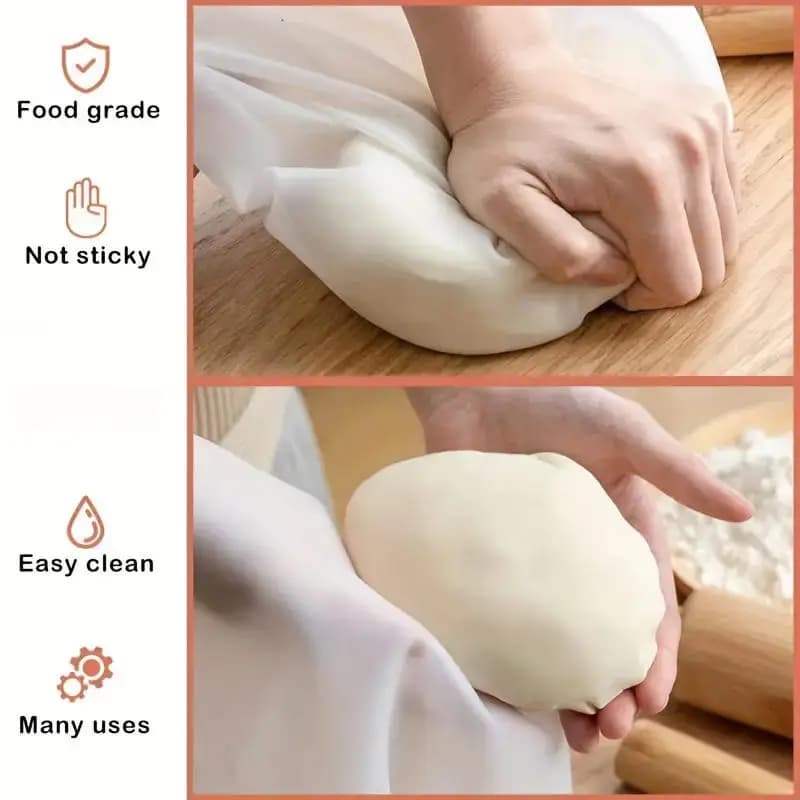 Silicone Kneading Dough Bag Blend Flour Mixing Mixer Bag For Bread Pastry Pizza Kitchen Baking Household Tool Gadget
